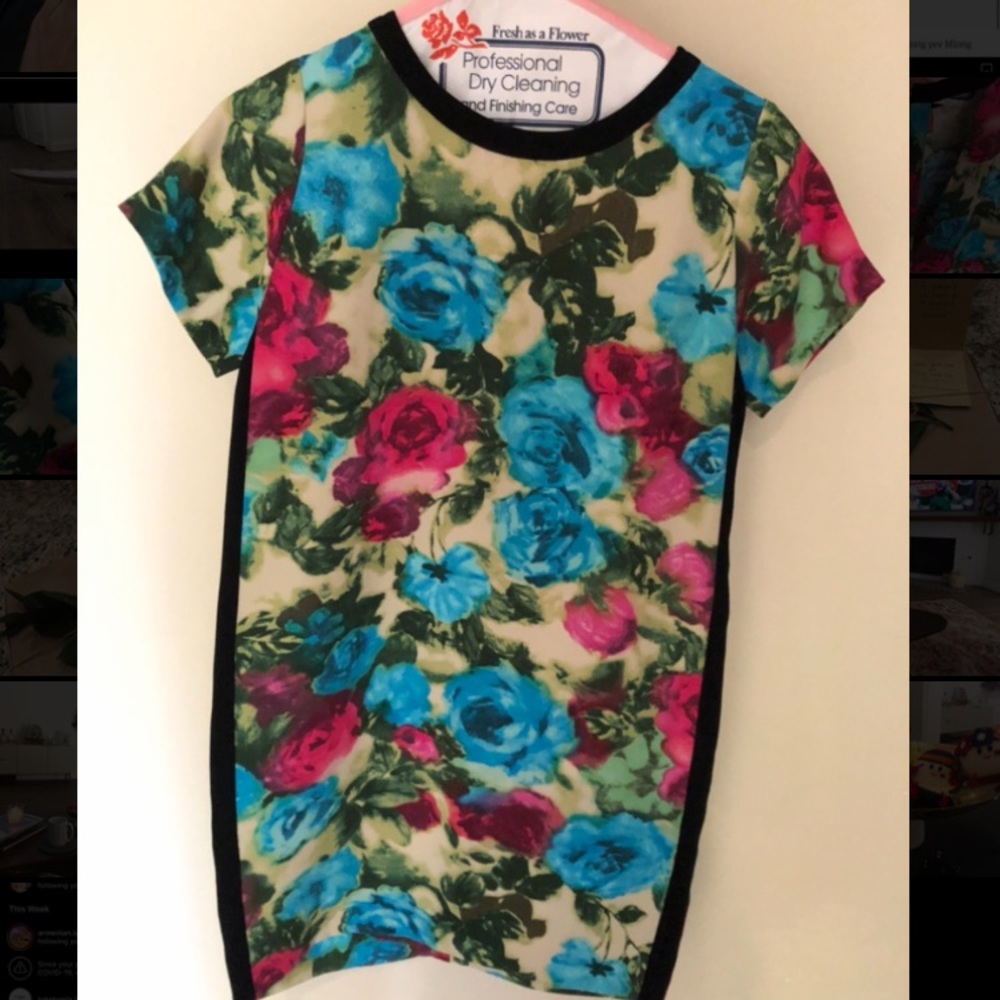 Sandro Floral T-Shirt Dress